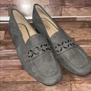 Catos Gray Suede Loafers #WS1000GA